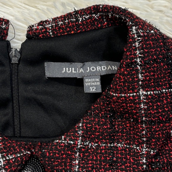 Julia Jordan Plaid Tweed Jacket Dress - Picture 5 of 7